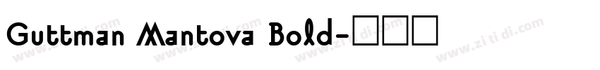 Guttman Mantova Bold字体转换